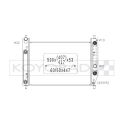 Koyorad Aluminium Radiator for Chevrolet Corvette C6