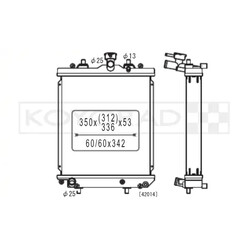 Koyorad Aluminium Radiator for Daihatsu Copen L880