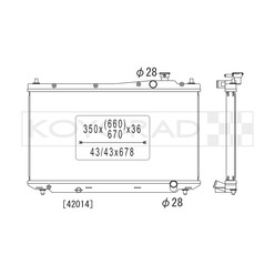 Koyorad Aluminium Radiator for Honda Civic EU / ES / EP / EM