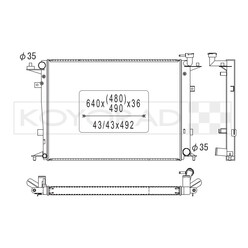 Koyorad Aluminium Radiator for Hyundai Genesis Coupe BK