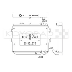 Koyorad Aluminium Radiator for Mazda RX-7 FB