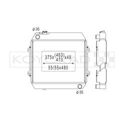 Koyorad Aluminium Radiator for Nissan Skyline 2000 GT-X C10