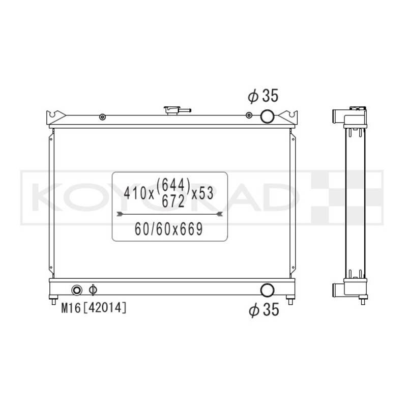 Koyorad Aluminium Radiator for Nissan Skyline 2.0L R31
