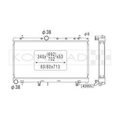 Koyorad Aluminium Radiator for Subaru Legacy 2.0L BE / BH