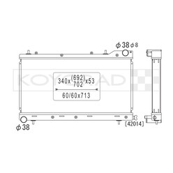 Koyorad Aluminium Radiator for Subaru Forester 2.0L SF