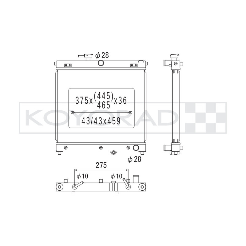 Koyorad Aluminium Radiator for Suzuki Jimny IV 1.5L Auto