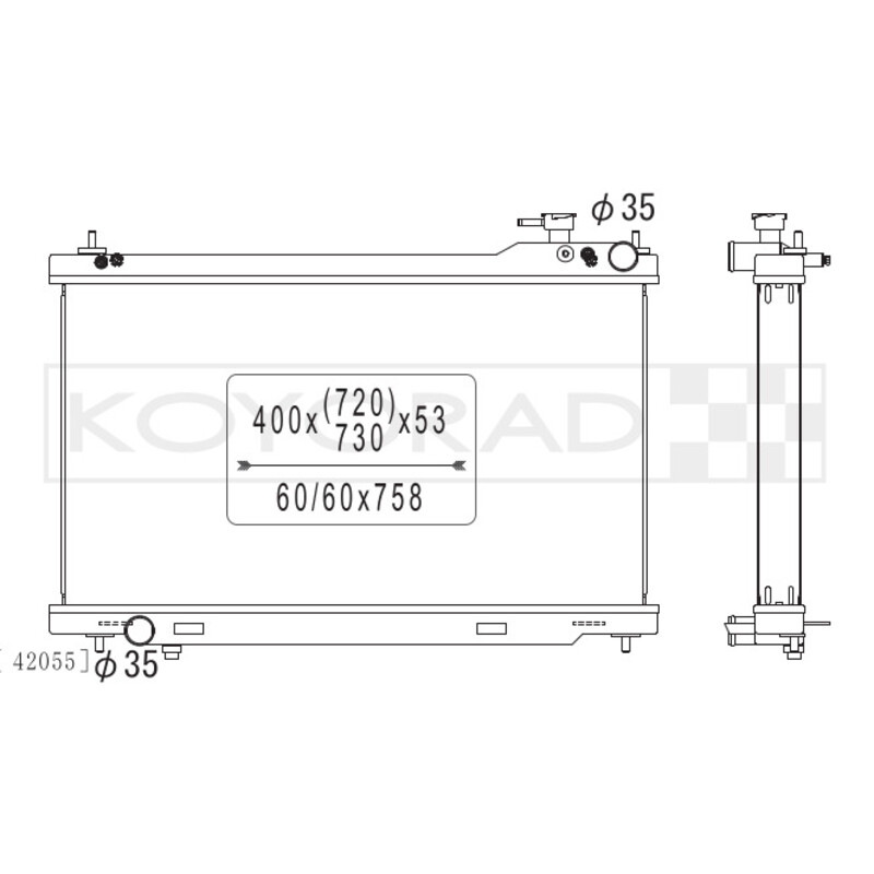 Koyorad Aluminium Radiator for Nissan Skyline V35