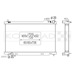 Koyorad Aluminium Radiator for Infiniti G35 V35