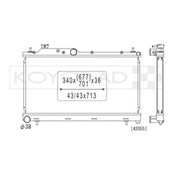 Koyorad Aluminium Radiator for Subaru Legacy 2.0L BL / BP