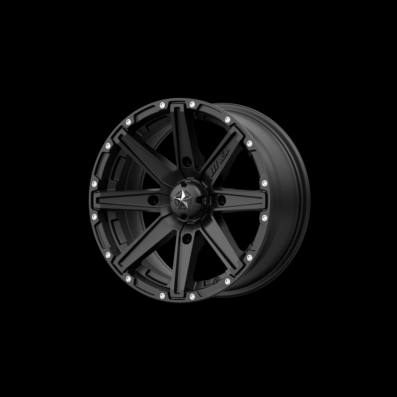 MSA Offroad Wheels M33 Clutch 15x7" 4x156 ET10, Satin Black