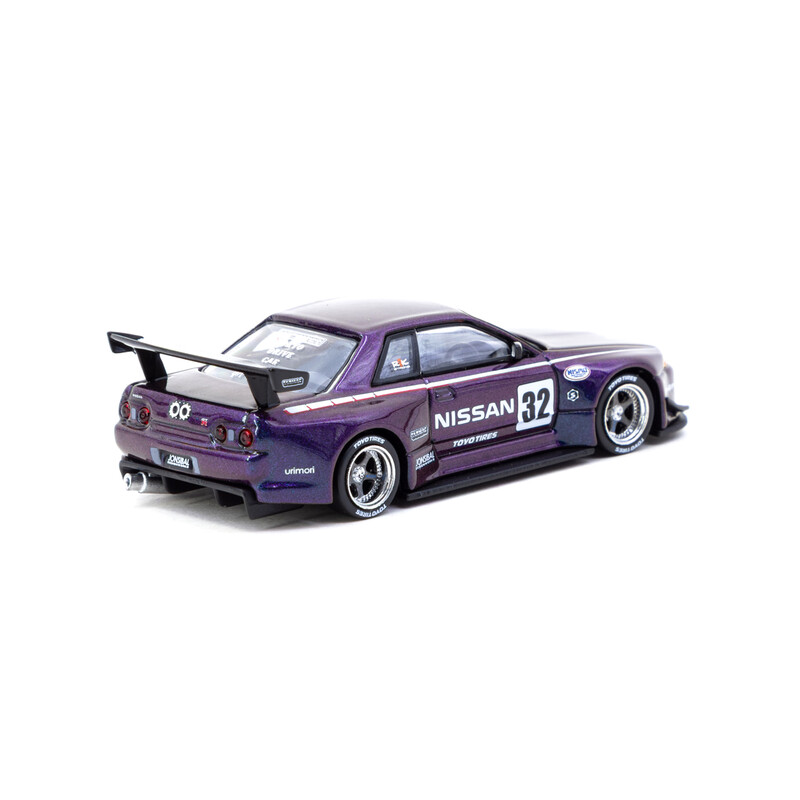 Tarmac Works 1/64 - Nissan Skyline (R32) Widebody - Midnight purple