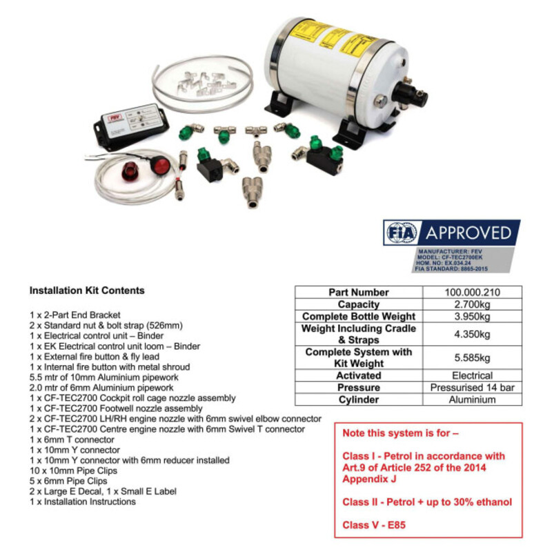 FEV\u0020Extinguishing\u0020System,\u0020Coldfire\u0020E85\u00202.7L\u0020\u0028FIA\u0029