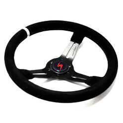 DriftShop Steering Wheel (70 mm Dish), Japan Limited Edition, Black Suede