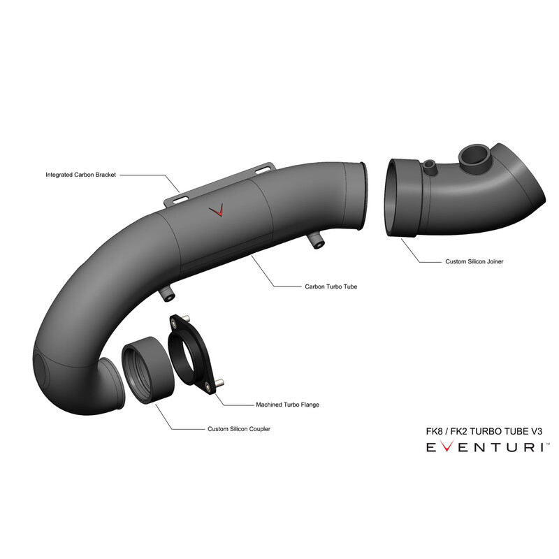Eventuri\u0020Carbon\u0020Turbo\u0020Tube\u0020for\u0020Honda\u0020Civic\u0020Type\u0020R\u0020FK2