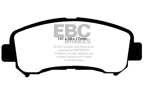 EBC Ultimax Brake pads for NISSAN X-Trail   DP1954