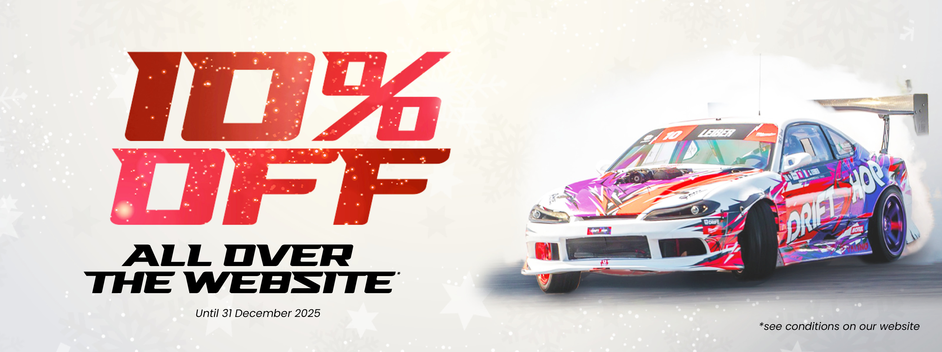 Opération -10% sur tout le site